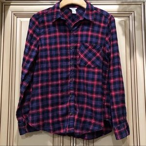Forever 21 Blue Red Flannel S